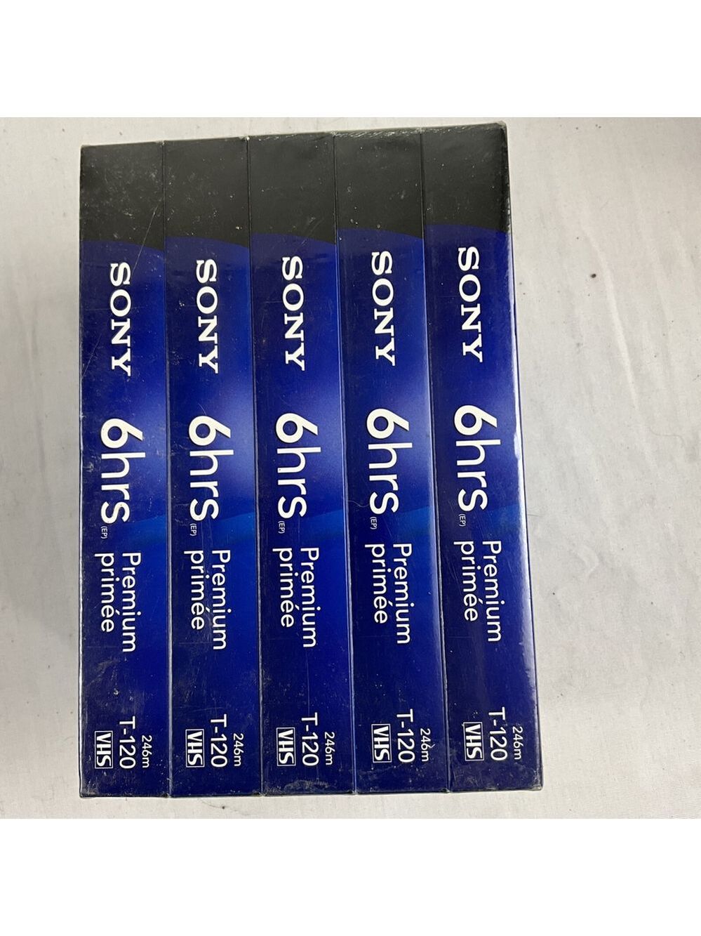 Sony VHS T-120VL/WA Standard Grade VHS Blank Tapes - 5 pack